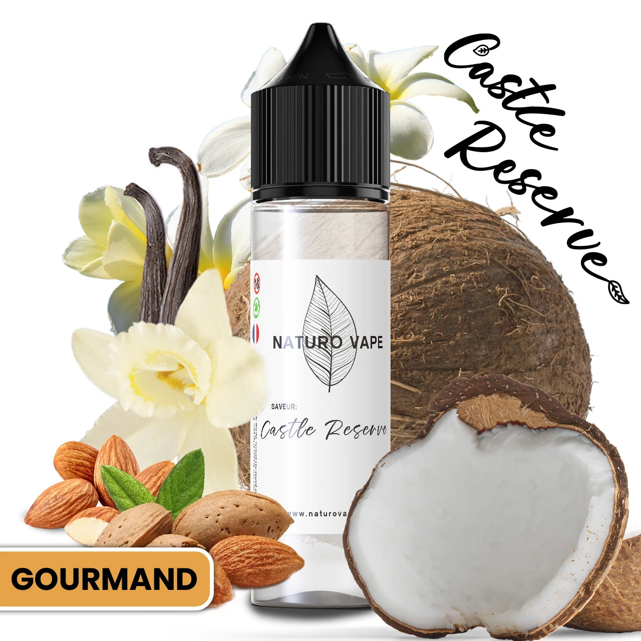 Le Castle Reserve - eliquide gourmand Naturo Vape Le Castle Reserve - eliquide gourmand Naturo Vape